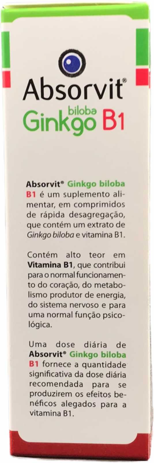 Absorbit Ginkgo e B1 60 comprimidos