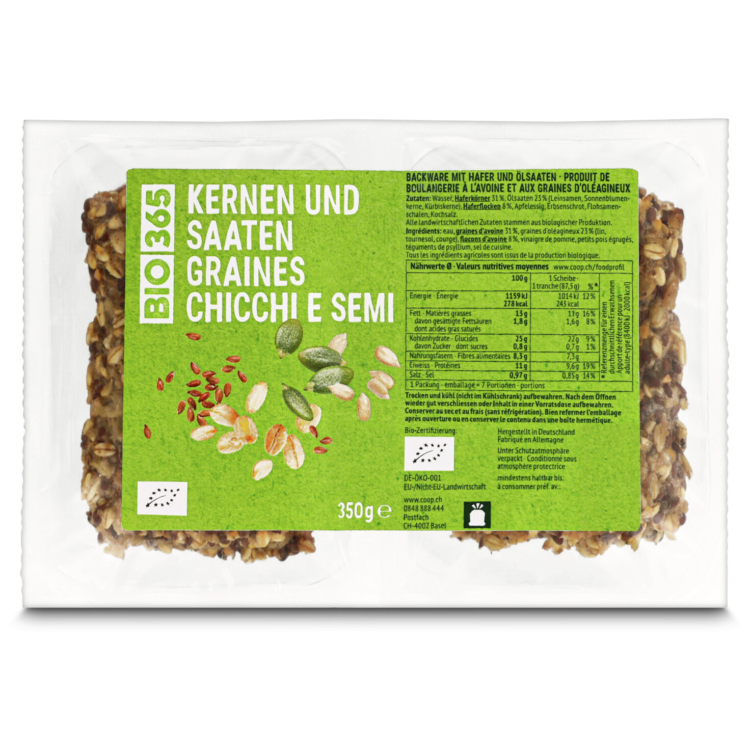 Bio 365 Pures Brötchen Hafer-Ölsamen