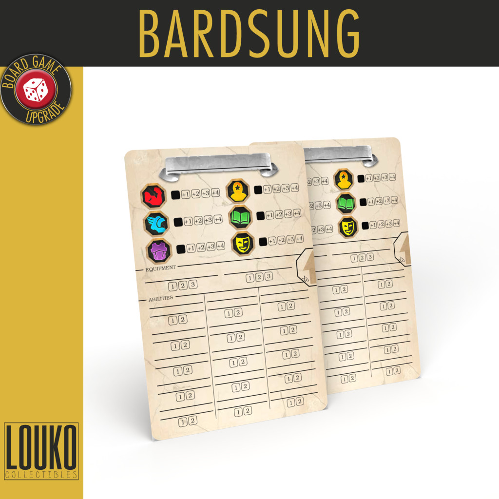 Feuilles de sauvegarde de personnages réinscriptibles pour Bardsung