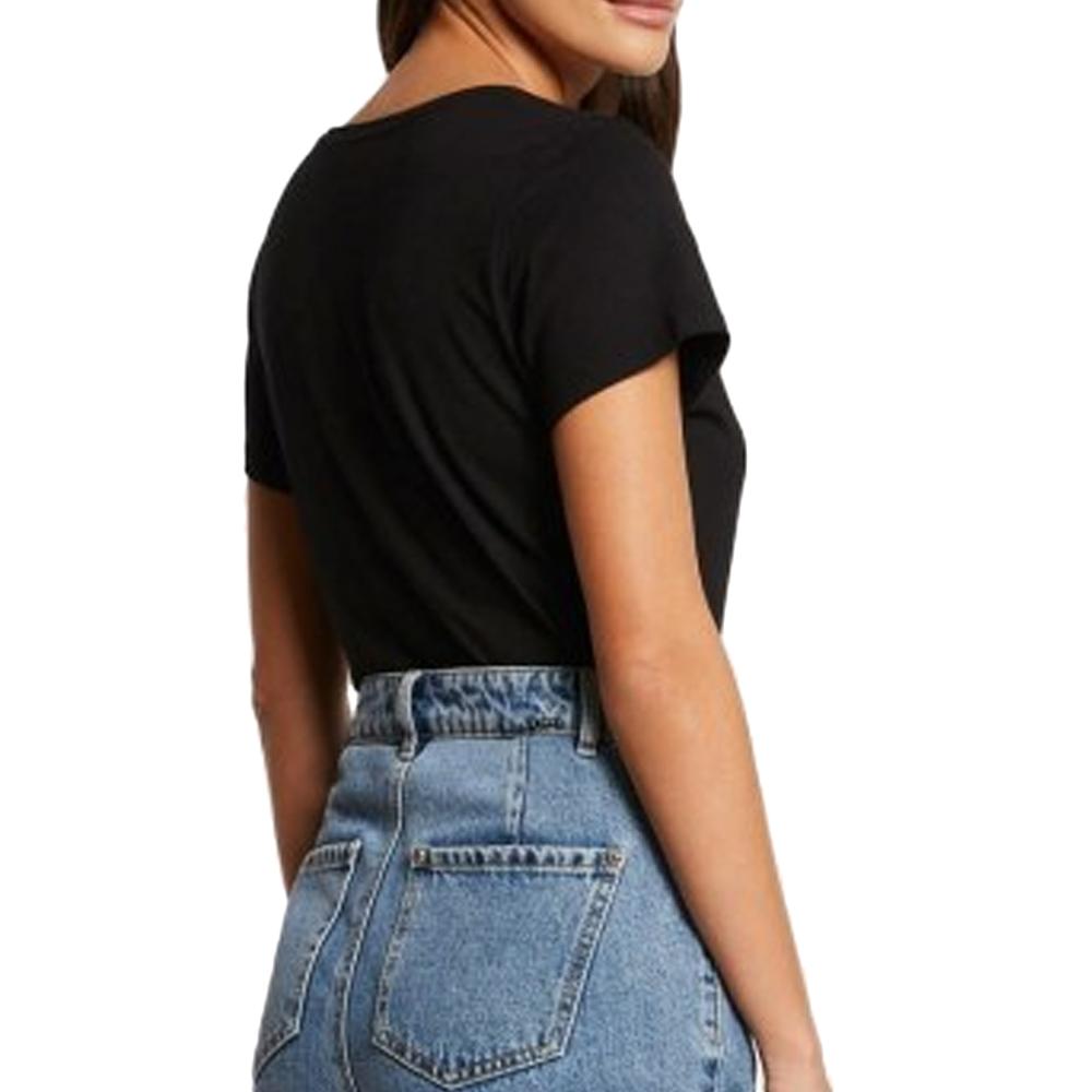 Morgan T-shirt Noir/Doré Femme Morgan Dyou