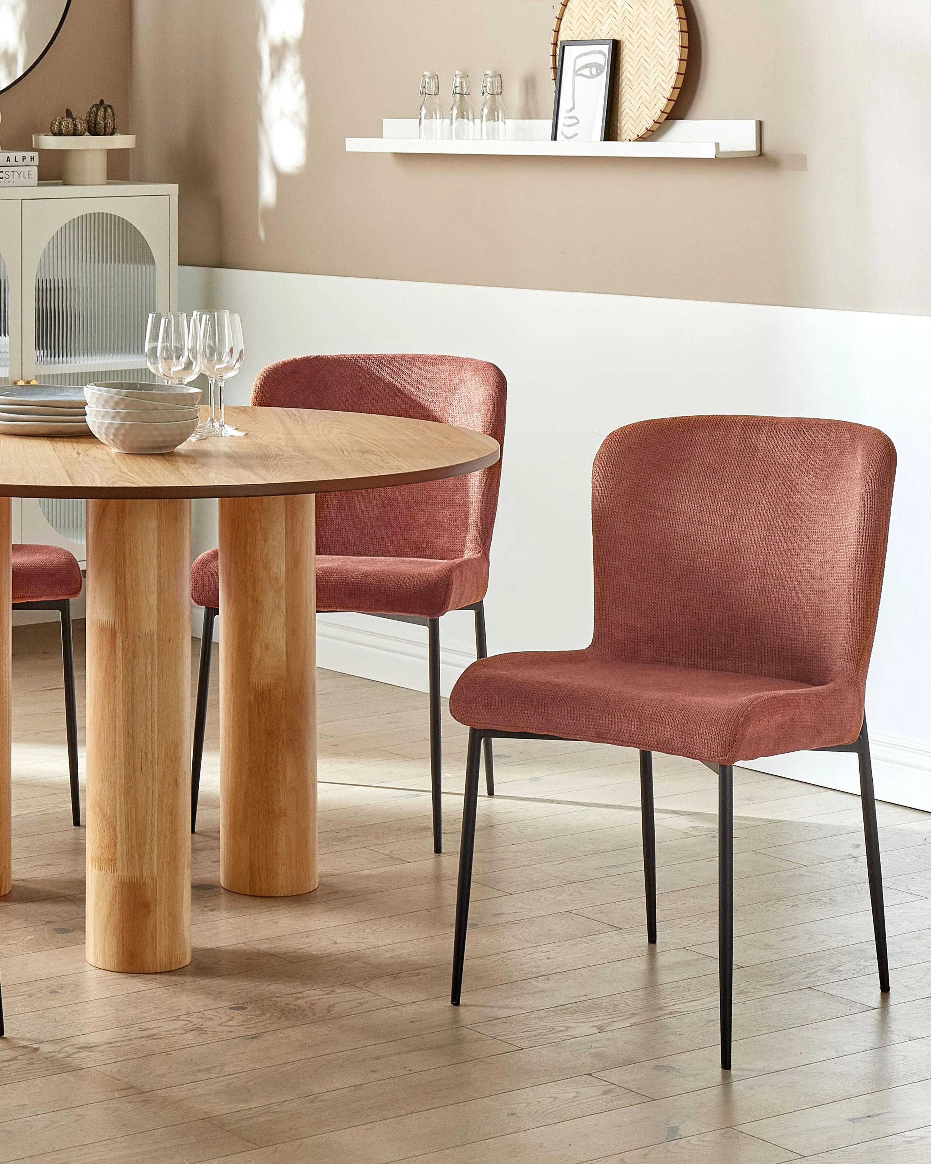 Set van 2 eetkamerstoelen ADA Bruin