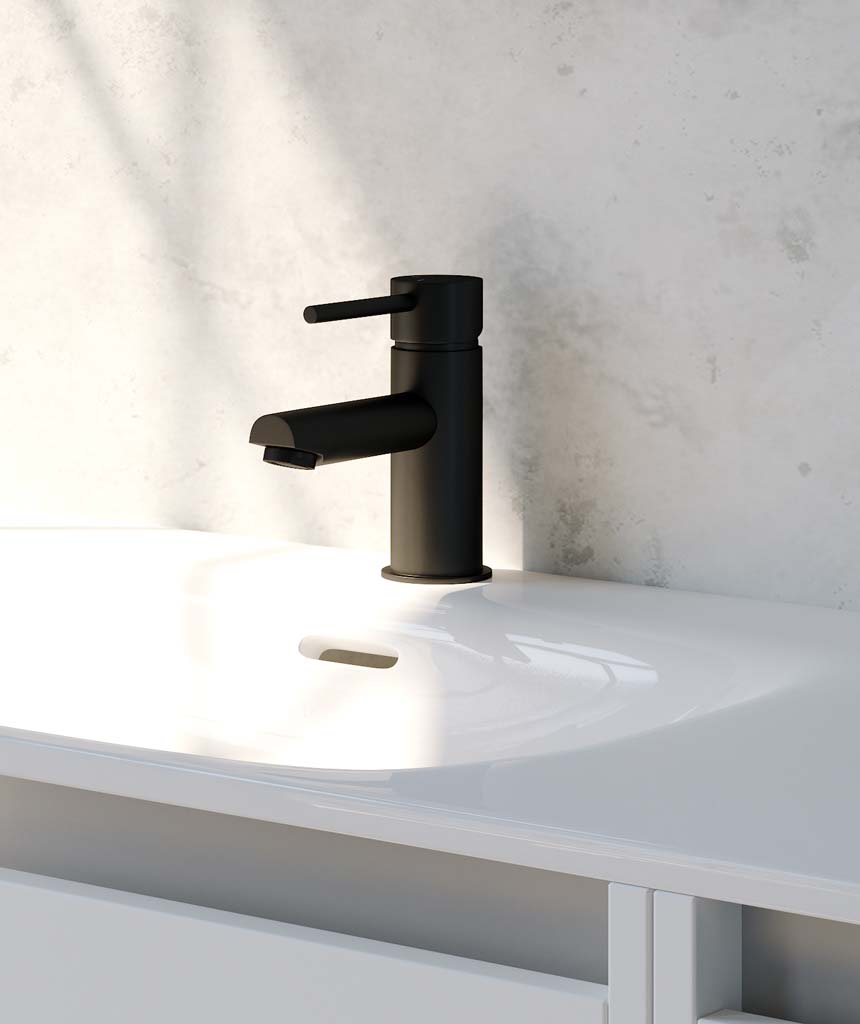 Brauer Black Edition ColdStart wastafelkraan energy-saving model A zwart mat