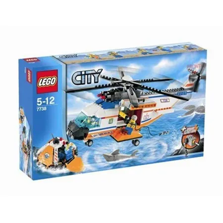 LEGO® City 7738 Helikopter der Küstenwache mit Rettungsinsel