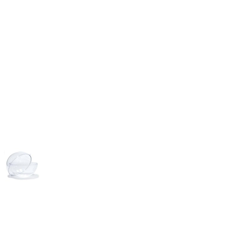 Polystyrol Kugel, transparent, hohl
