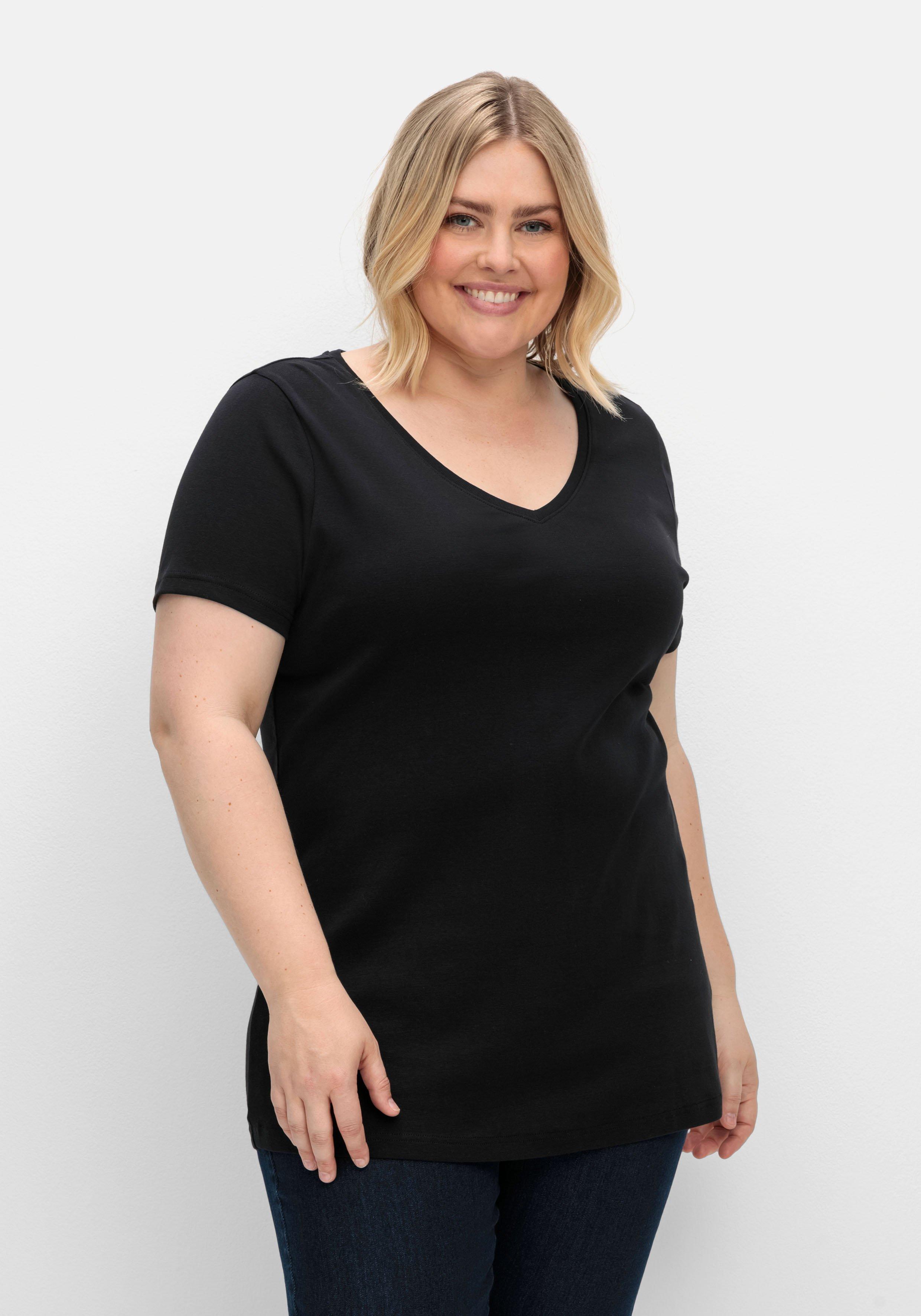 Doppelpack Shirts mit V-Ausschnitt