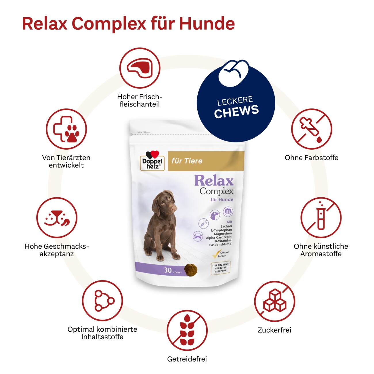 Doppelherz Relax Complex Chews 30 Stück
