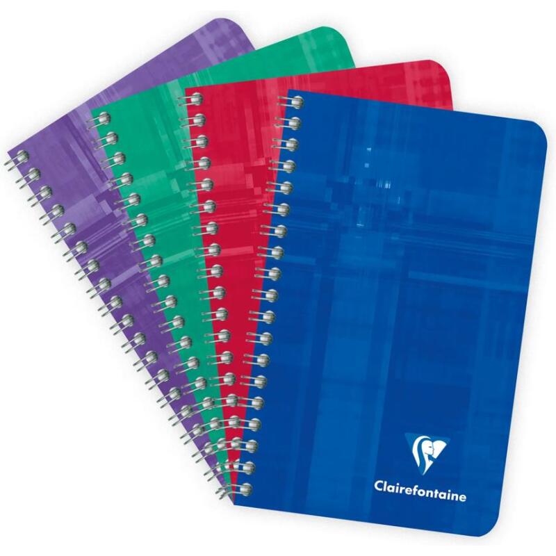 Carnet reliure intégrale 7,5x12cm 100 pages uni - Assortis