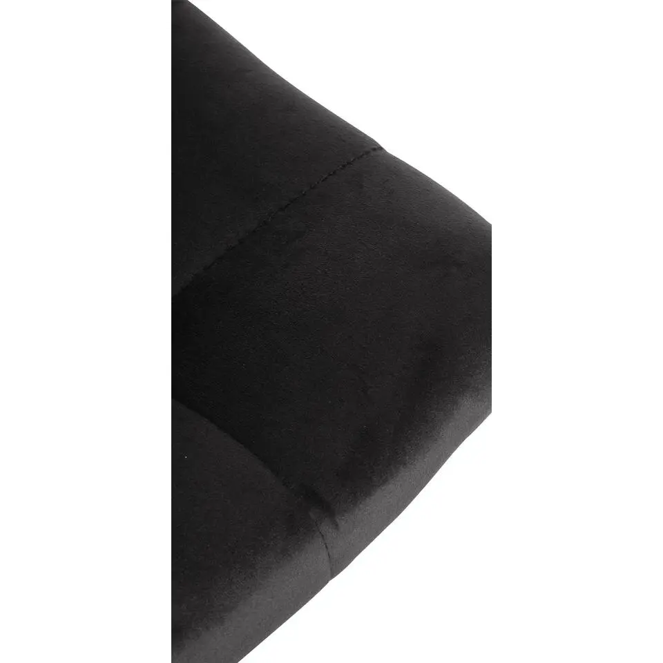 CLP Set van 2 Barkruk Jerry zwart Frame - Fluweel - zwart