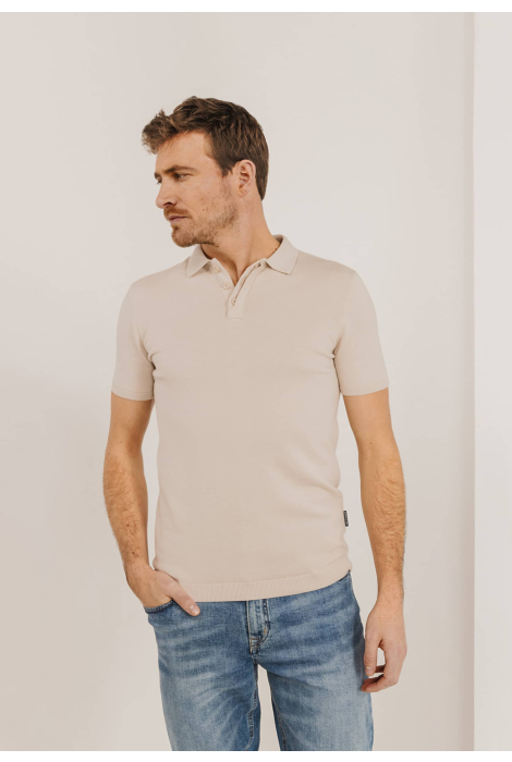 State of Art beige heren polo