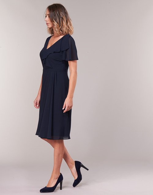 Lauren Ralph Lauren - CUTLER CAP SLEEVE DAY DRESS Marino