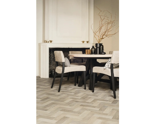 Geras PVC vloer, houtplankenlook, beige FB532, 300 cm breed (per meter verkocht)