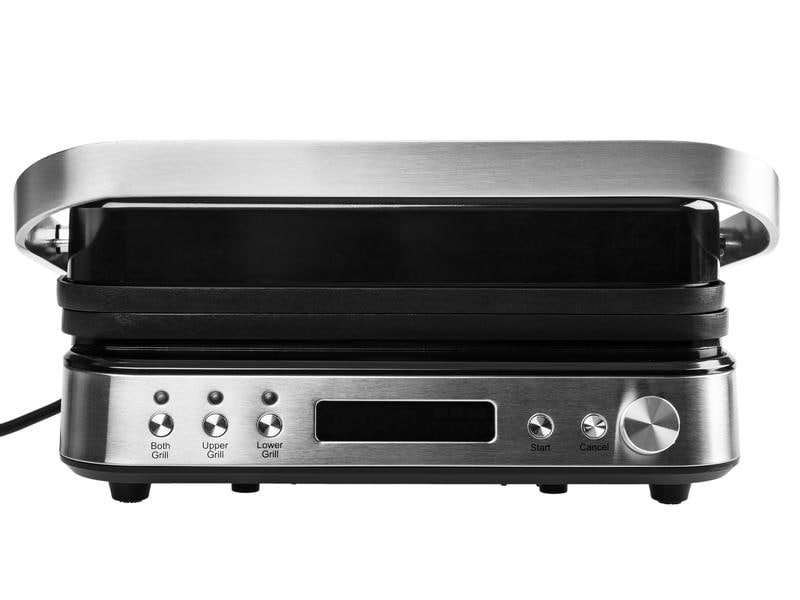 FURBER Kontaktgrill 2000 W Stretto Mit auswechselbaren Koch-, Grill- und Waffelplatten