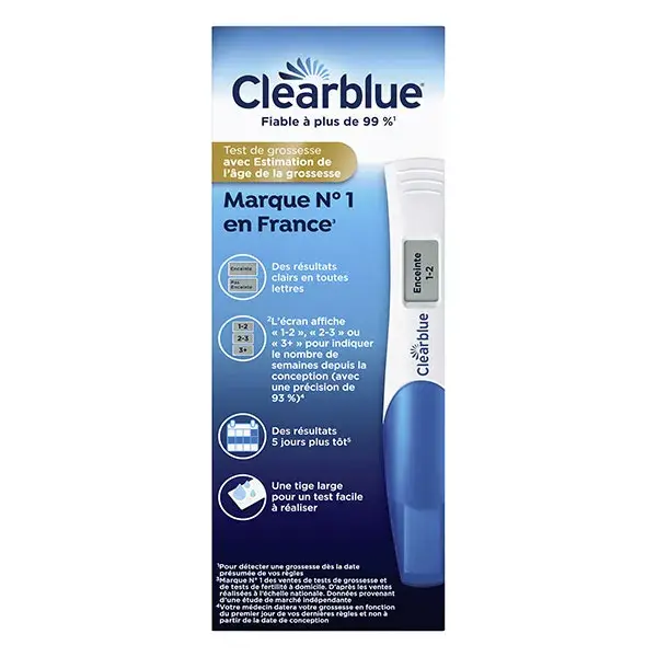 Clearblue Teste de Gravidez Digital - Caixa com 2 unidades