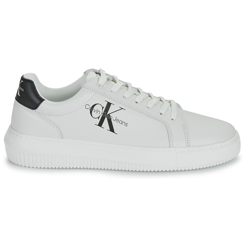Calvin Klein Jeans - CHUNKY CUPSOLE MONO LTH - Blanc / Noir