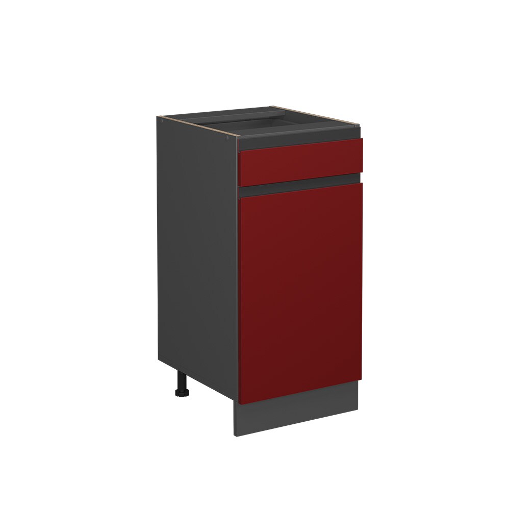 Vicco Schubunterschrank Küchenschrank Küchenmöbel R-Line J-Shape Anthrazit Rot 40 cm modern