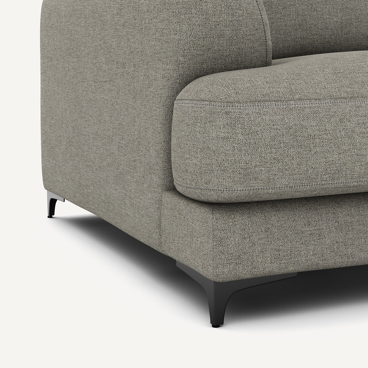 AM.PM<br>Sofá-cama de 3 lugares com textura em linho viscose, Marsile