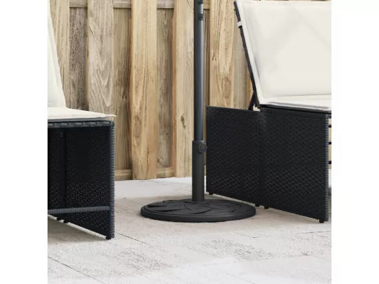 Base de parasol pour mats ?38 / 48 mm 12 kg rond