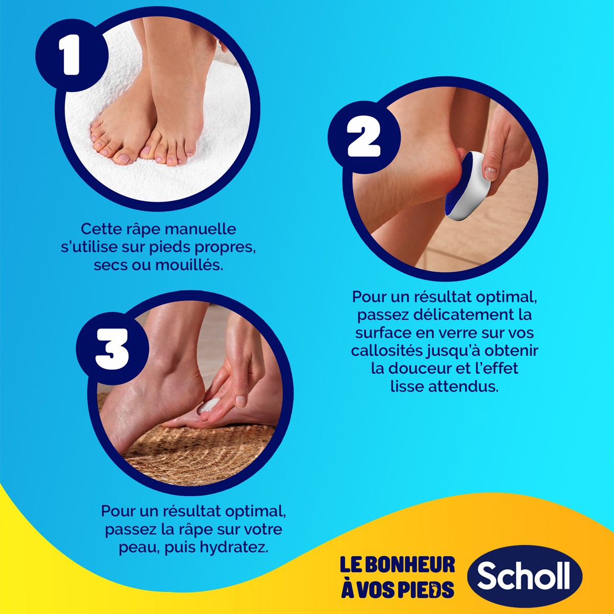 Râpe anti-callosités - Nano-verre - Pieds