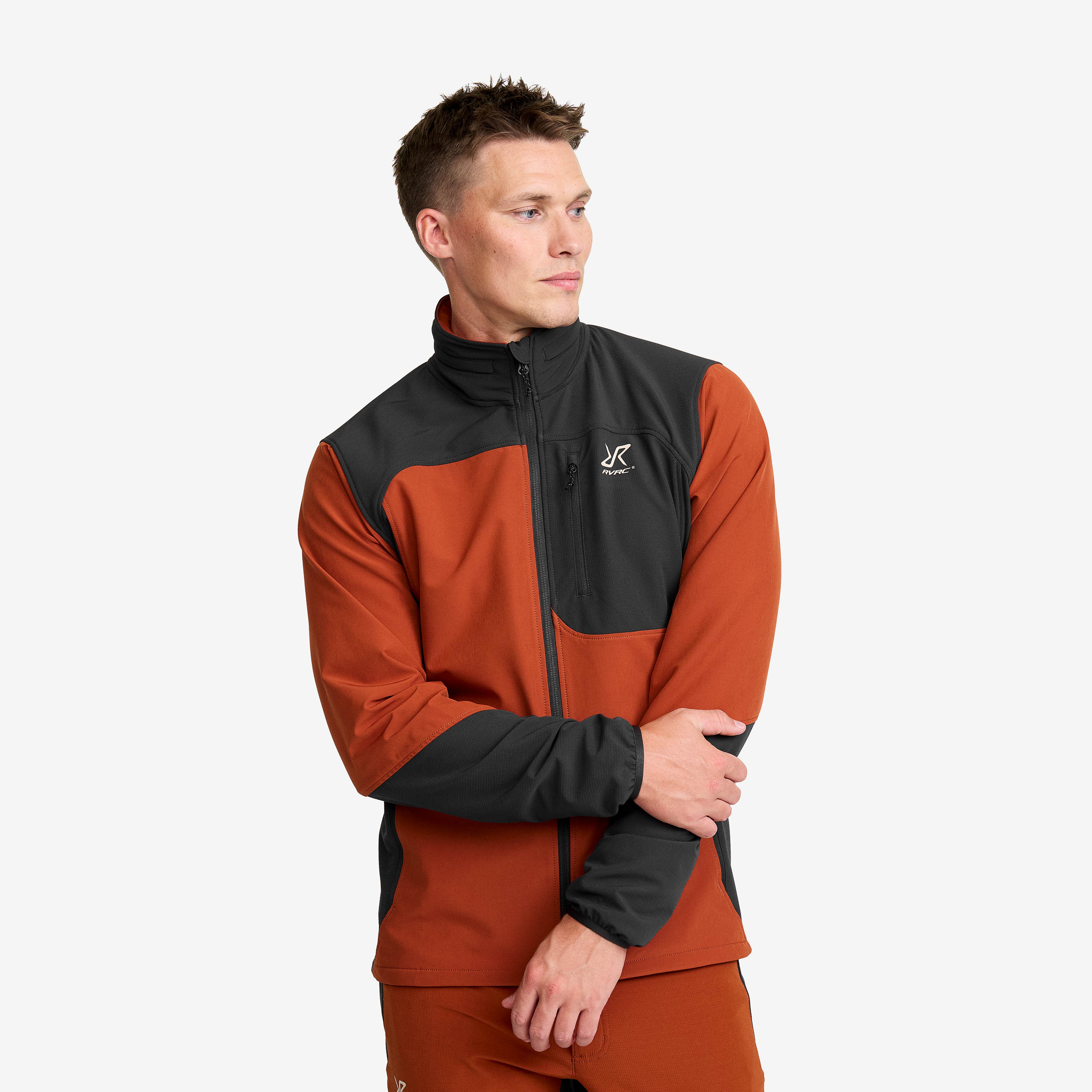Ridge Trek Stretch Jacket Herre Rusty Orange/Anthracite