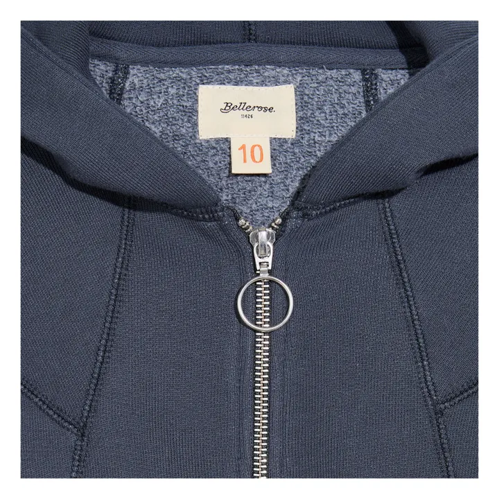 Bellerose Hoodie Farrod Uni | Gris charbon