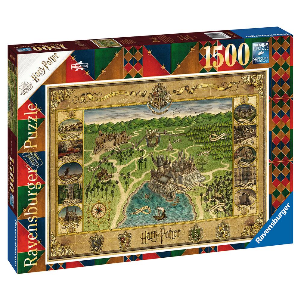 PUZZLE 1500 PIECES - LA CARTE DE POUDLARD - HARRY POTTER