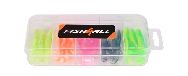 Kit Fish4All Mini Soft Shad 32 & 42mm (30 Pièces)