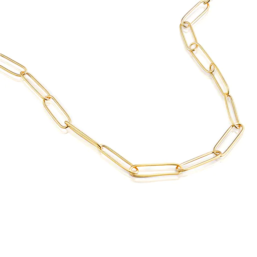 Gargantilha TOUS Good Vibes com banho de ouro 18k sobre prata.