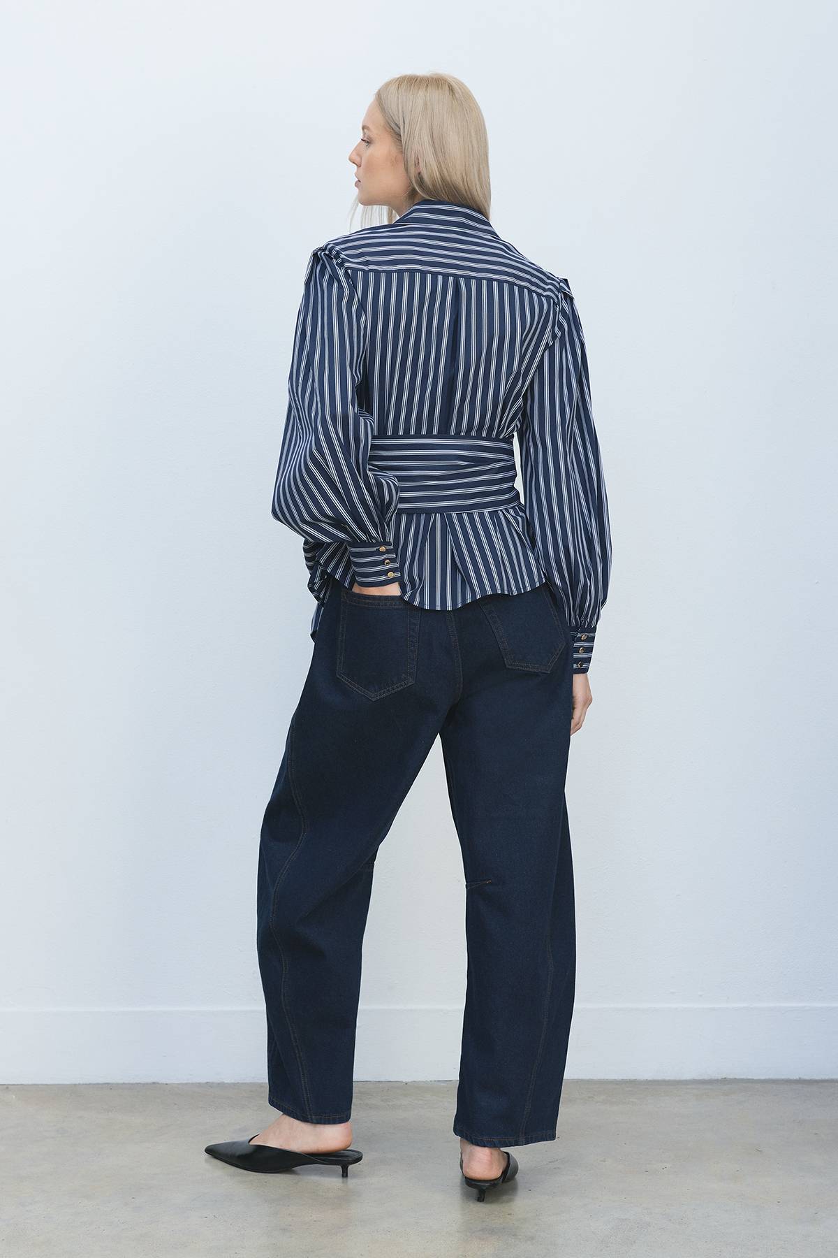KarenMillen Jean Jambes Évasées en Denim