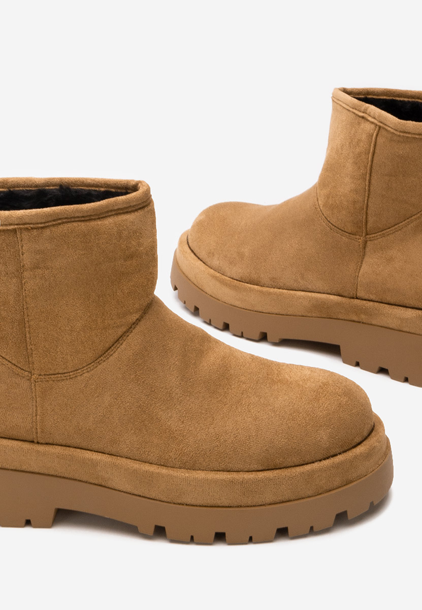 Bottines doublées femme chameau Tenderly