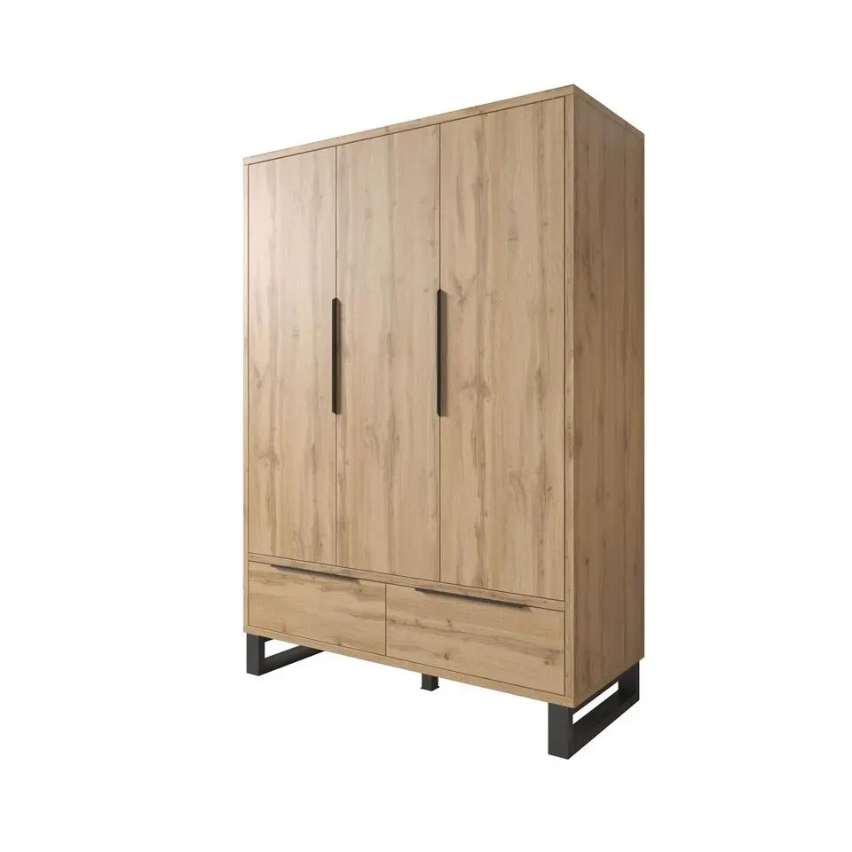 Meubella - Kledingkast Harlow - Eiken - 145 cm