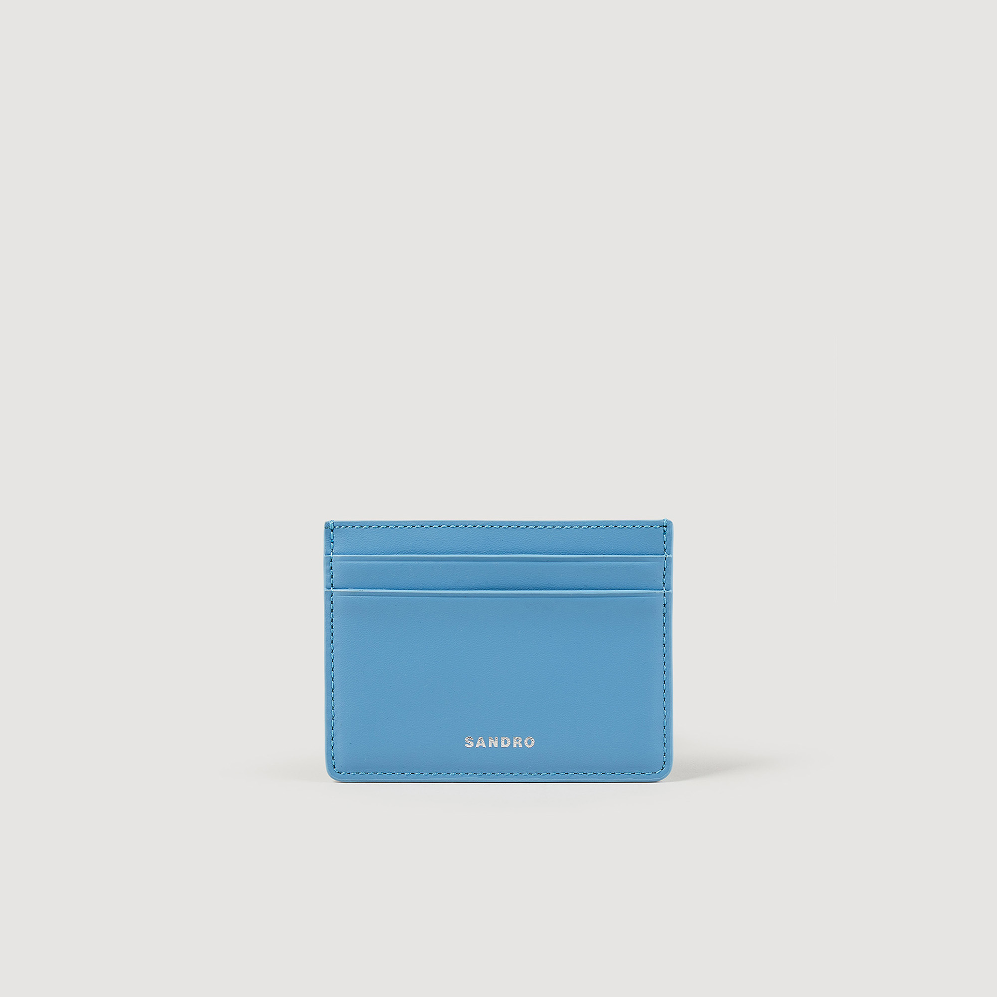 Porte-cartes en cuir lisse
