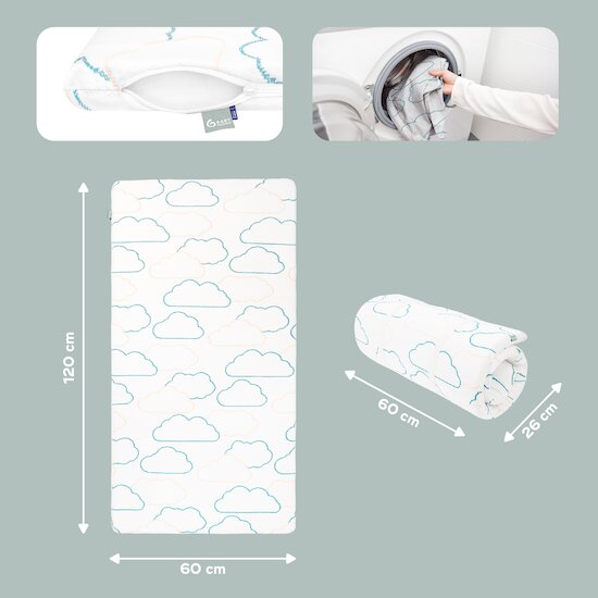 Matelas nomade Cosy'Lite   Nuages        de               Babymoov