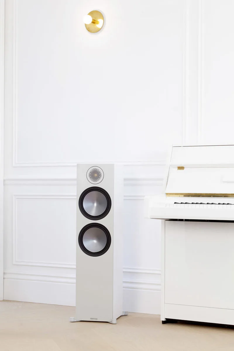 Monitor Audio Bronze 500 Blanc (la paire) Enceintes colonne