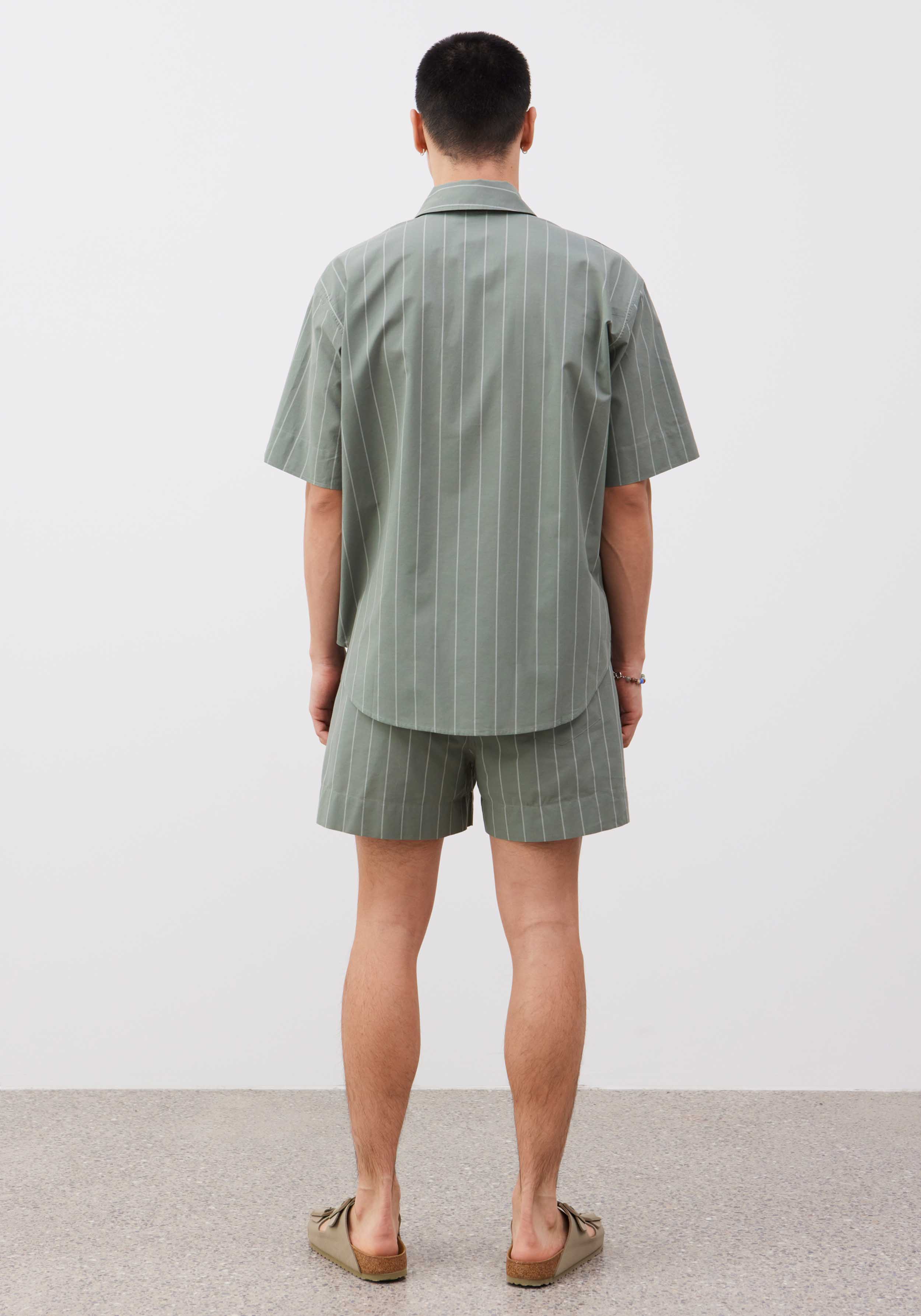 Lavie Shorts John Striped Fichtengrün/Undyed