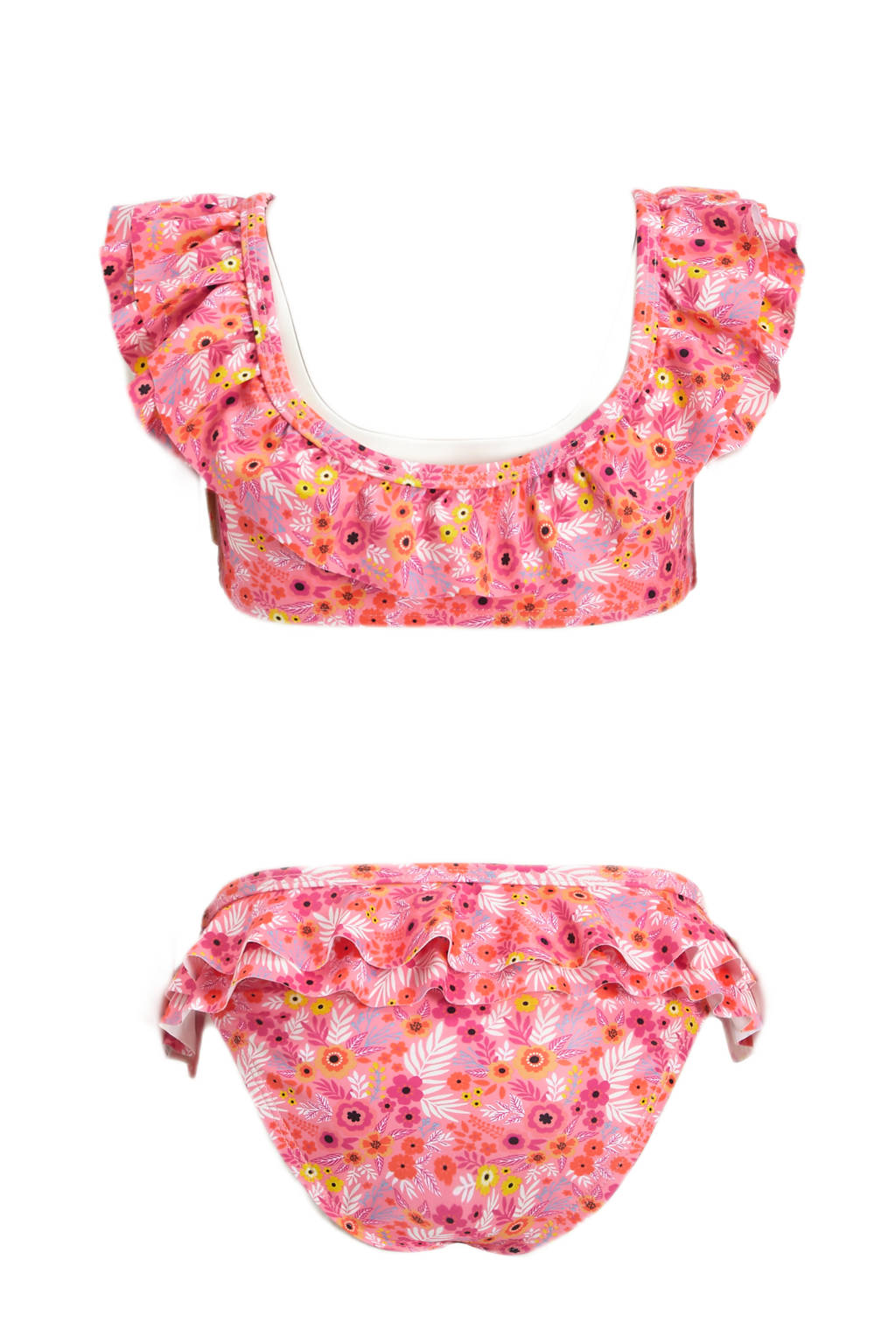 Super mooi maar rare matencrop bikini Maaike met ruches roze