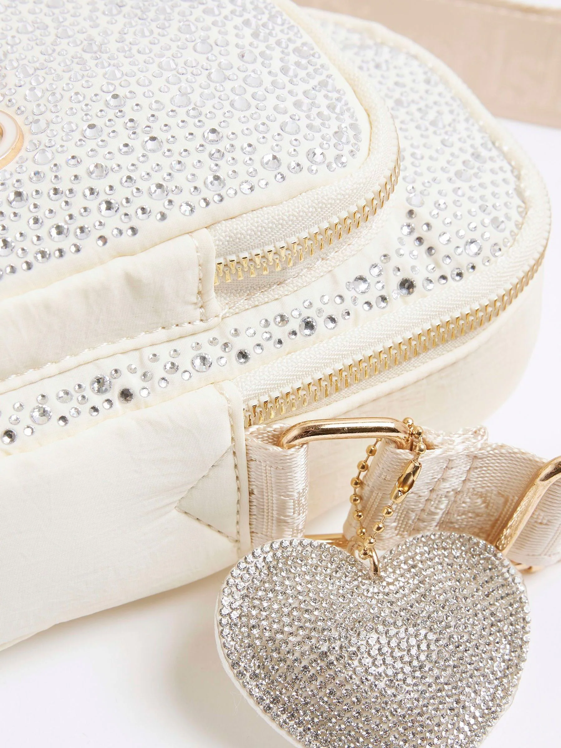 Crème - River Island Heatseal Festival Bag
