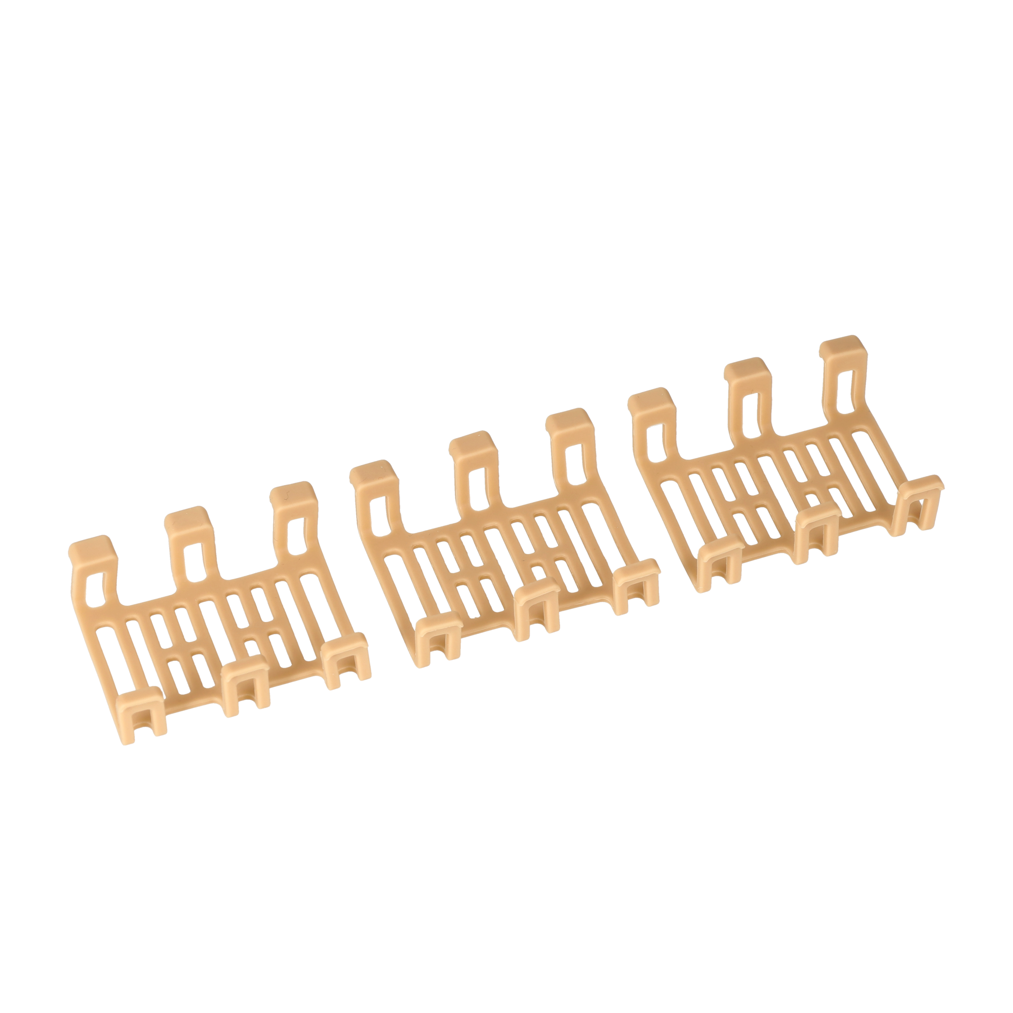 (3er Set) GPS DOG XL Rubber Clip Mounting Hunde Pet Tracker Haustier Halsband Zubehör (TRDOG4XLCBR) - Beige
