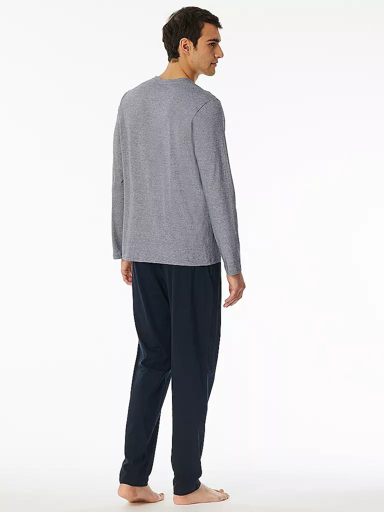 SCHIESSER Pyjama nachtblau blau
