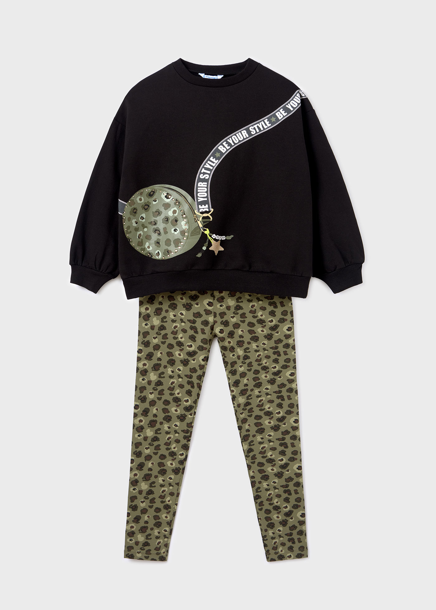 Conjunto estampado de duas peças Better Cotton para meninas