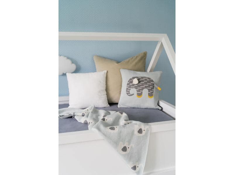 Kindsgut Kuscheldecke Elefanten 80 x 100 cm Kinderdecke für kleine Kuschler
