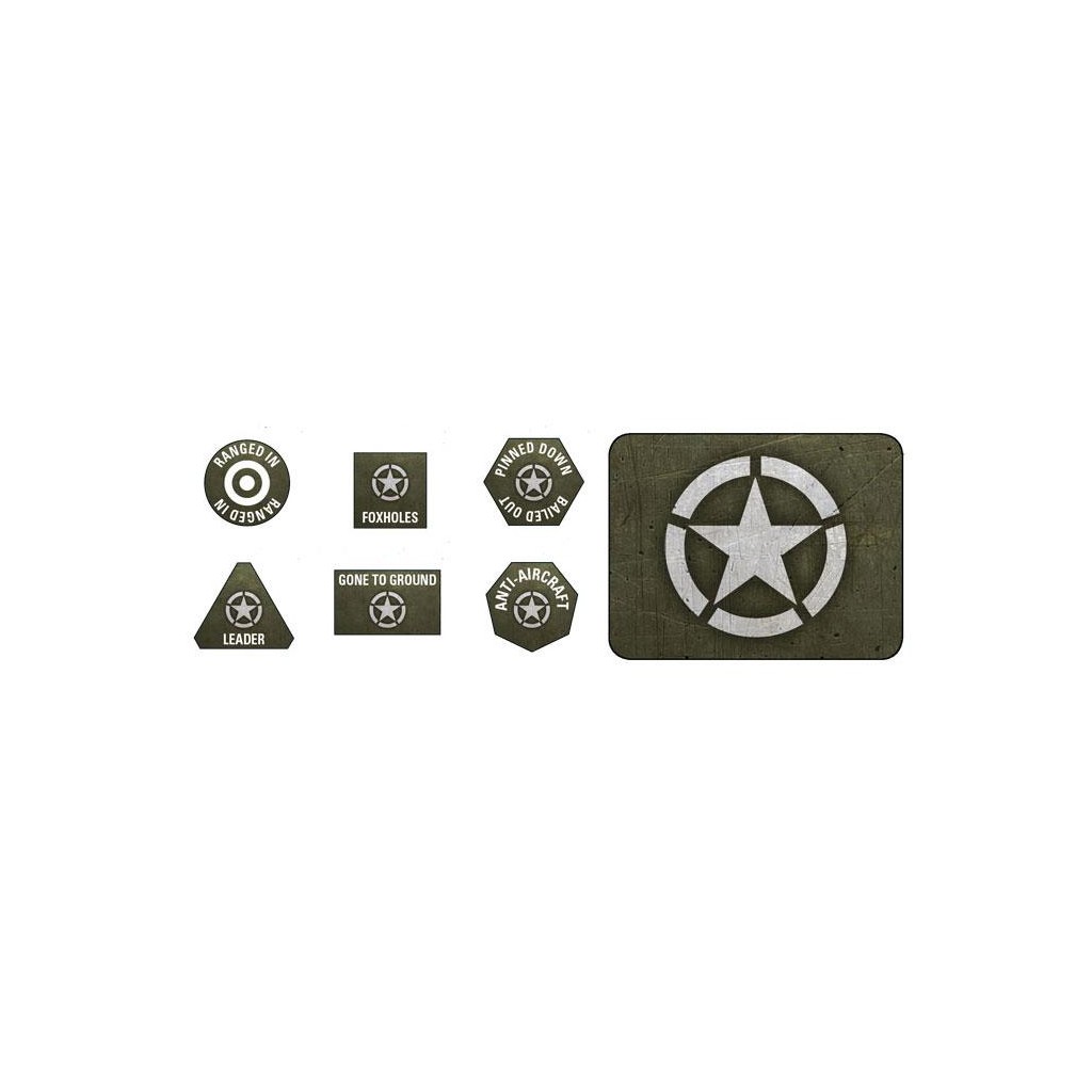 Flames of War - American Late War Tokens & Objectives