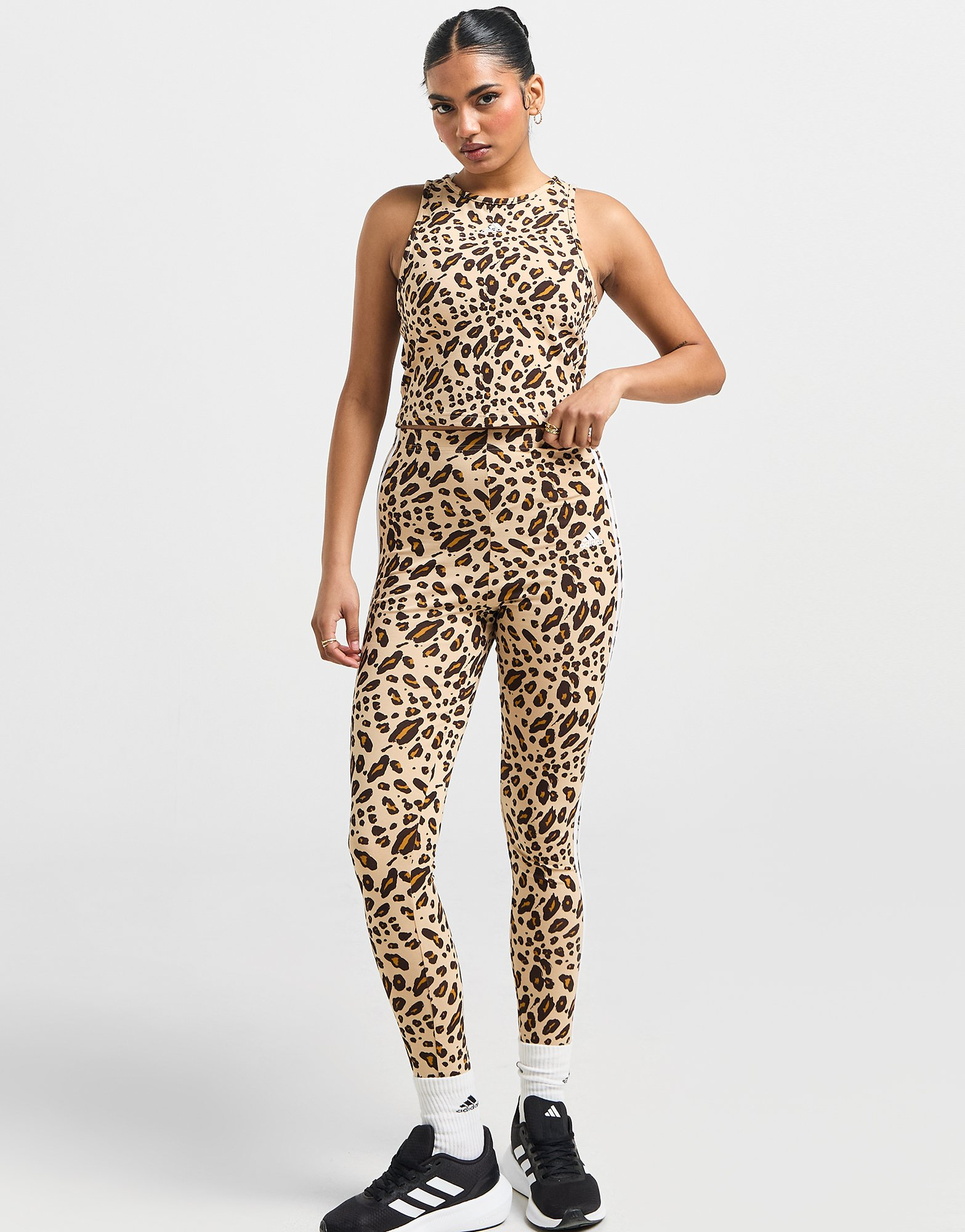 adidas Débardeur court imprimé animal Essentials