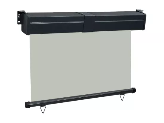 Auvent latéral de balcon 125x250 cm Gris