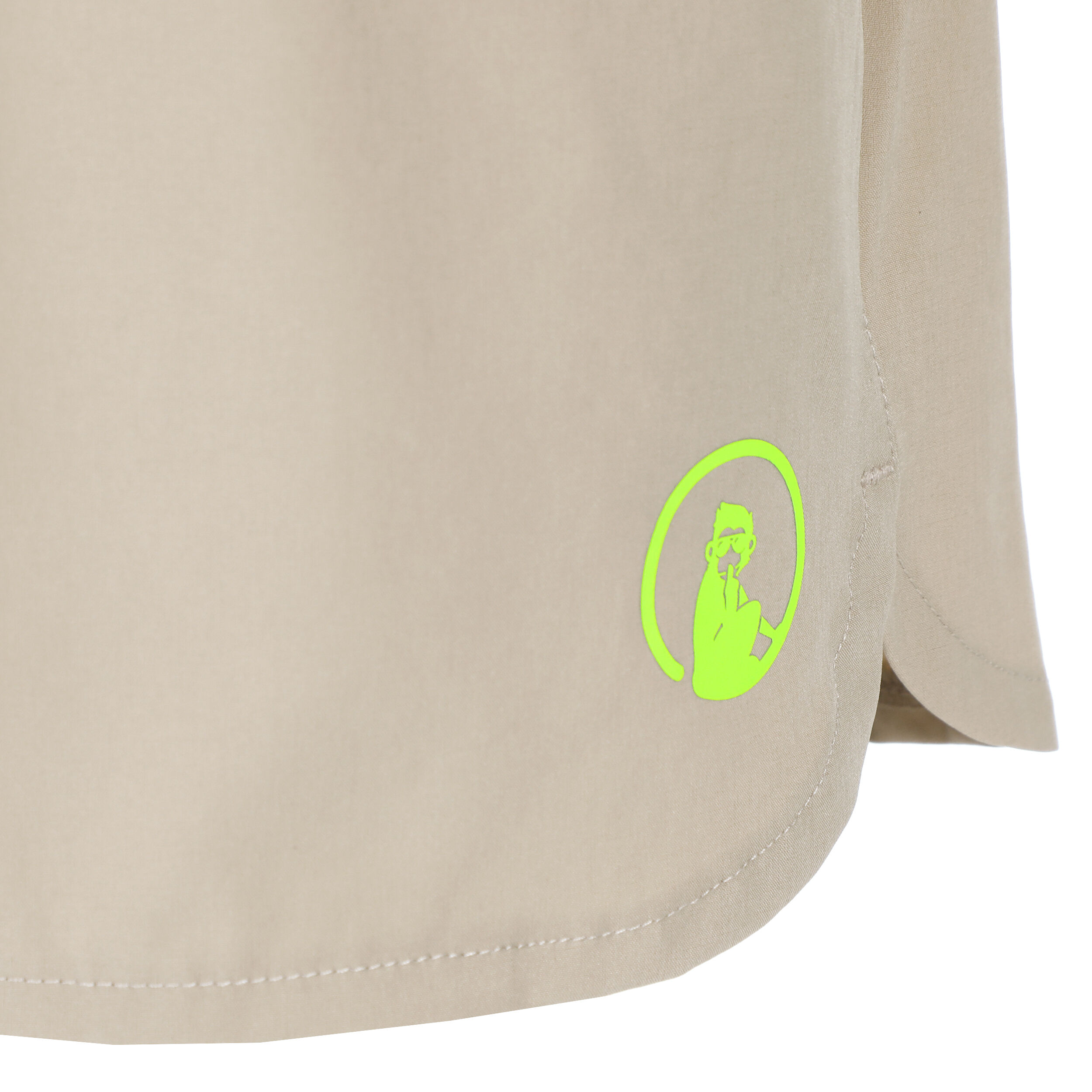 Quiet Please Wild Match 2in1 Short Avec Poche-balles Femmes - Beige , Vert Fluo