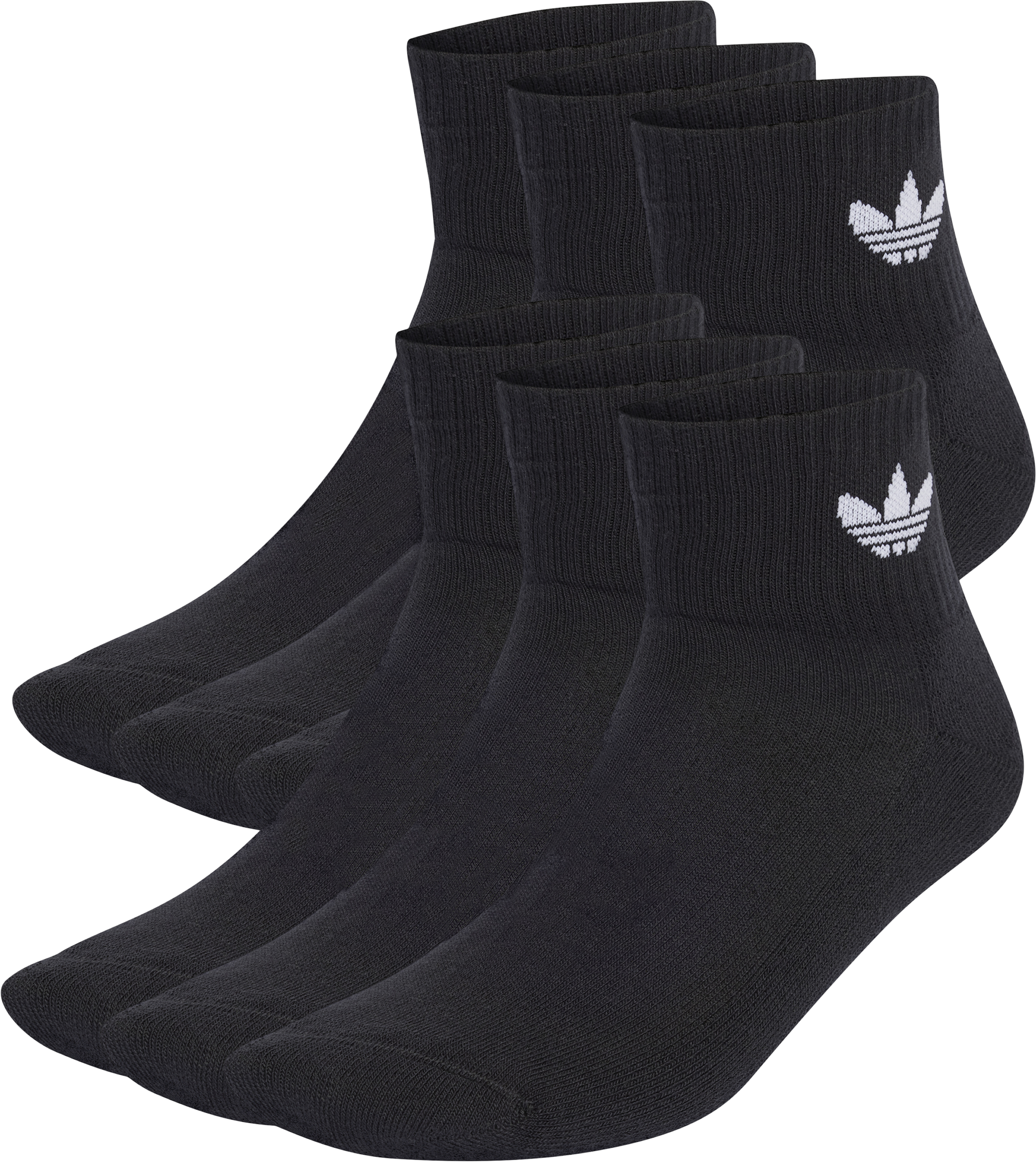 adidas Originals Mid Ankle 6er Pack Socken Schwarz