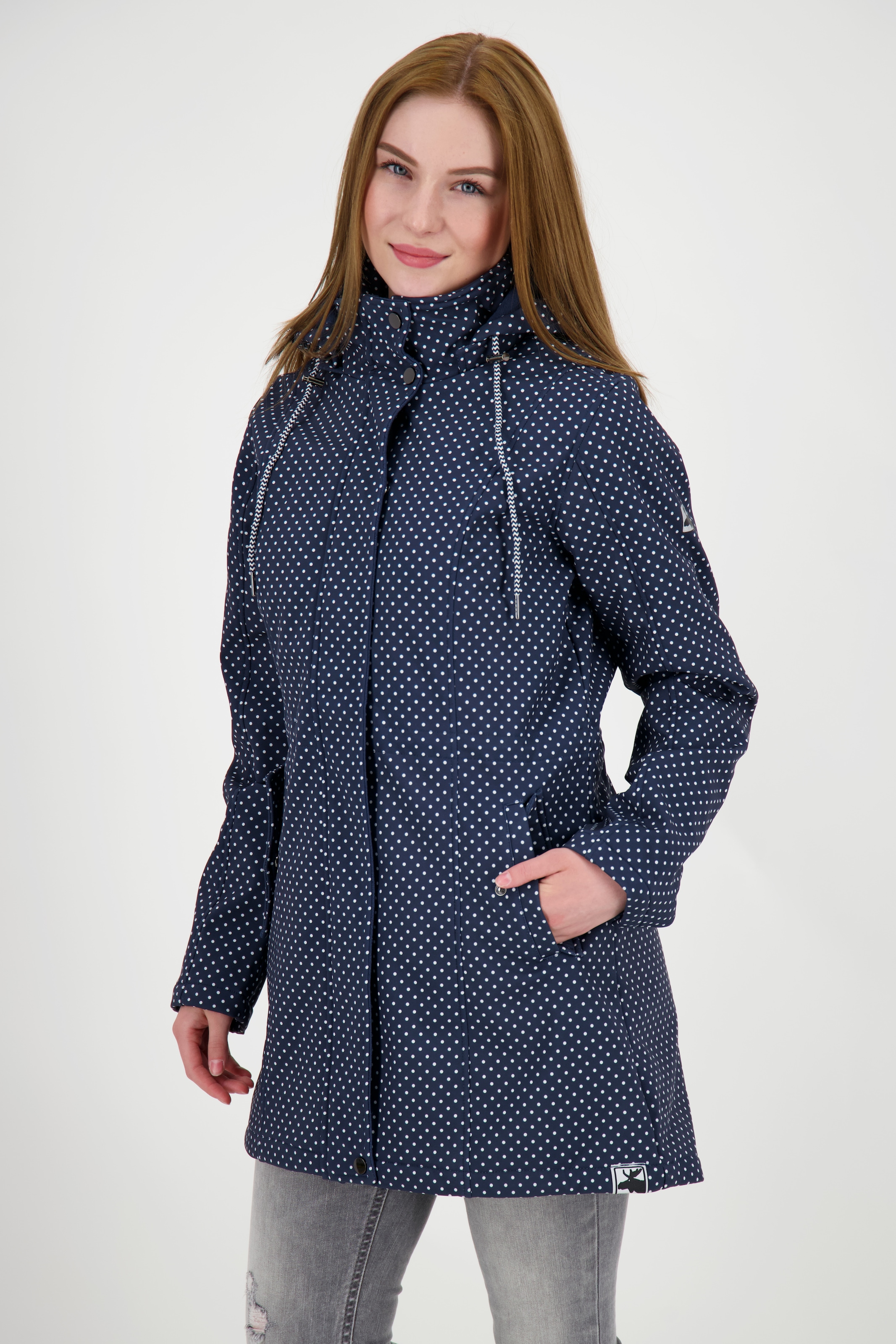 DEPROC Active Softshellmantel »TWIN PEAK DOTS WOMEN«, auch in Grossen Grössen erhältlich