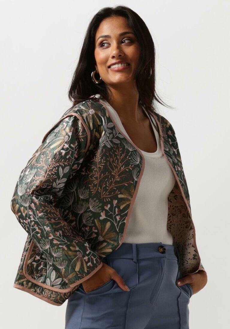 YDENCE donkergroene ydence vest jacket yasmin