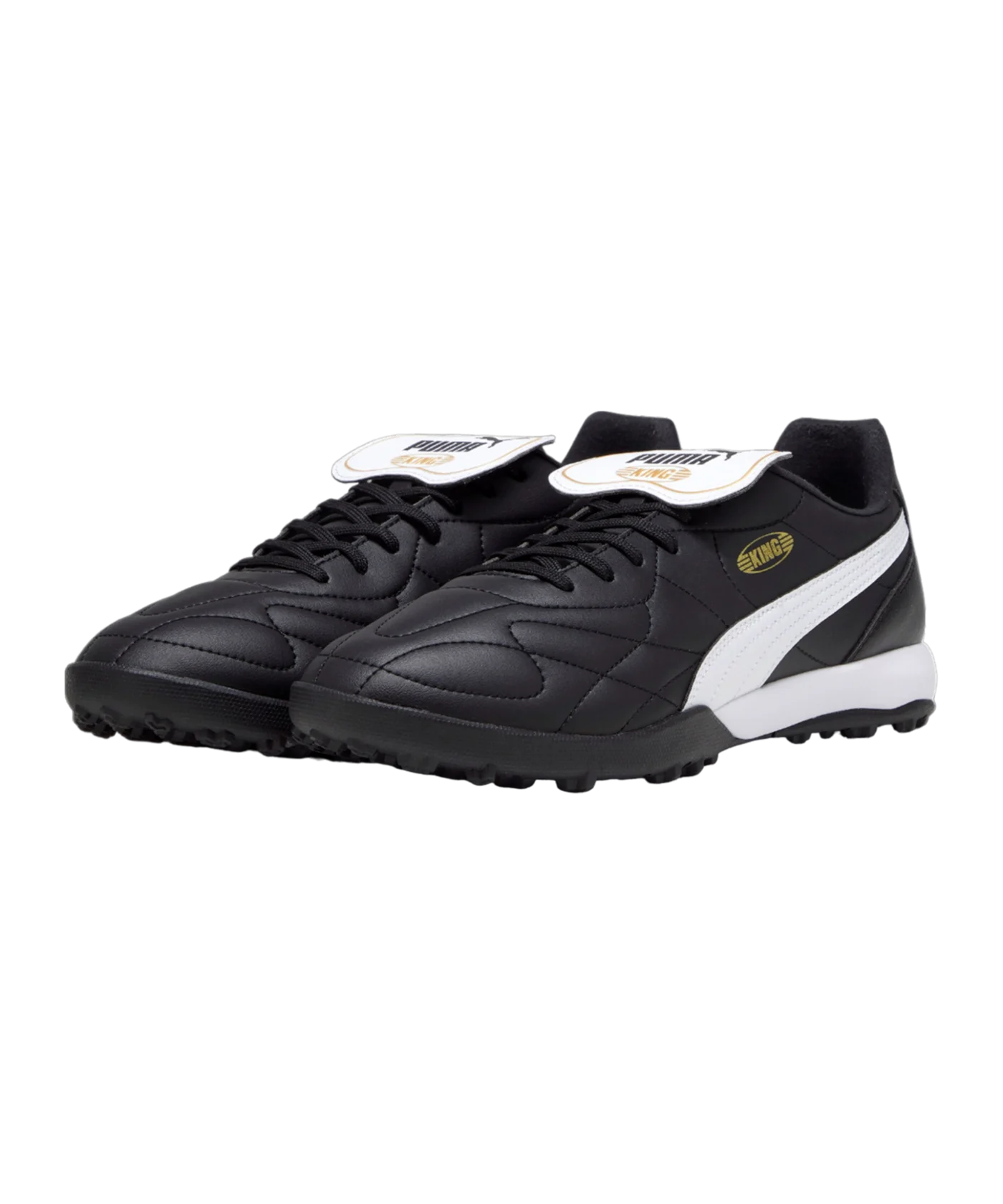 PUMA KING Top TT Schwarz Weiss Gold F01