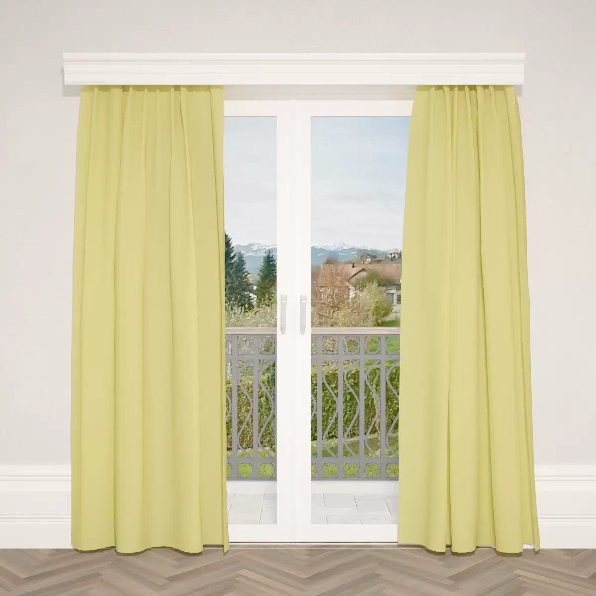 Verdunkelungsvorhang Satin grün