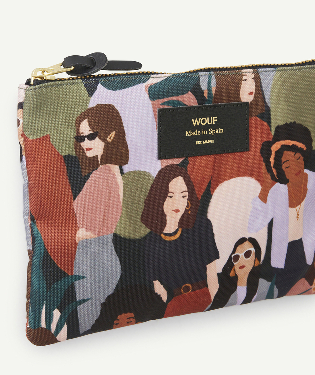WOUFPOCHETTE EN TISSU RECYCLÉ IMPRIMÉE PERSONNAGES